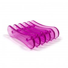 Penseelhouder paars glitter