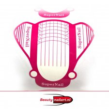 500st Nagelsjablonen Breed Gel Acryl Roze Wit